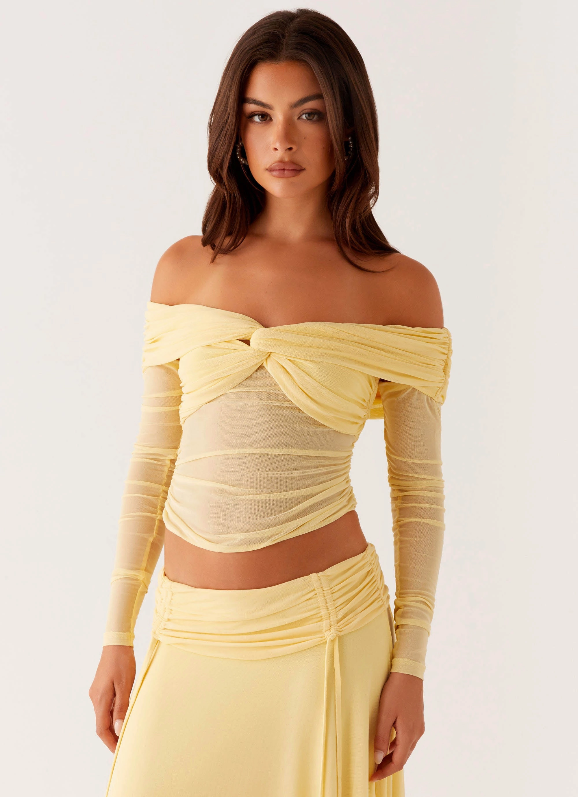 Amryn Long Sleeve Top - Yellow Comfy Layer