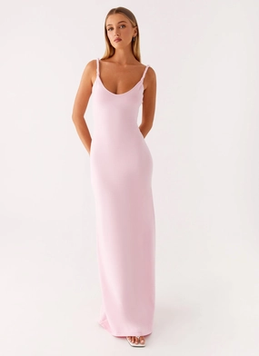 Anastasia Maxi Dress - Pink Subtle Motion everyday staple