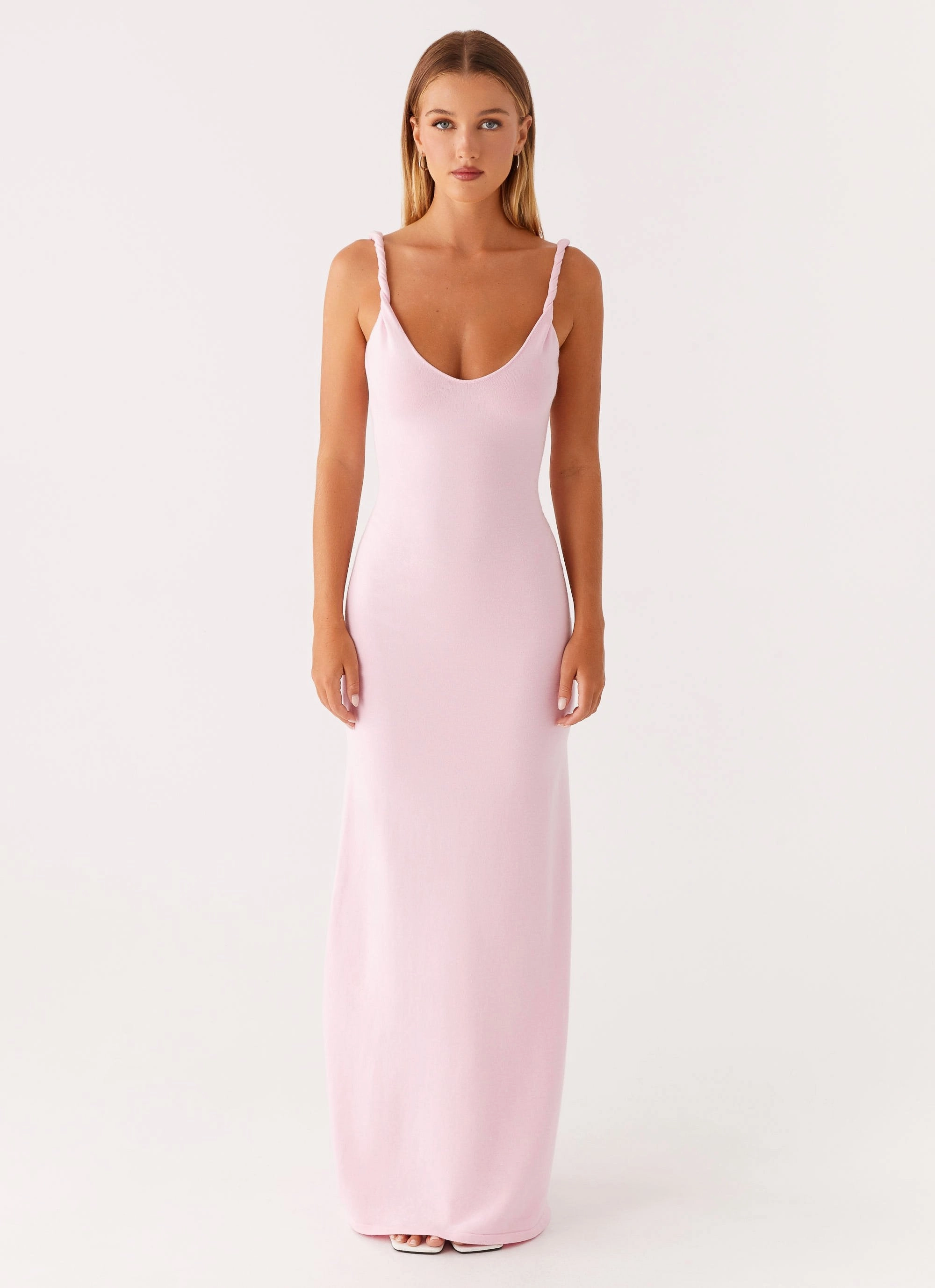 Anastasia Maxi Dress - Pink Soft Curve