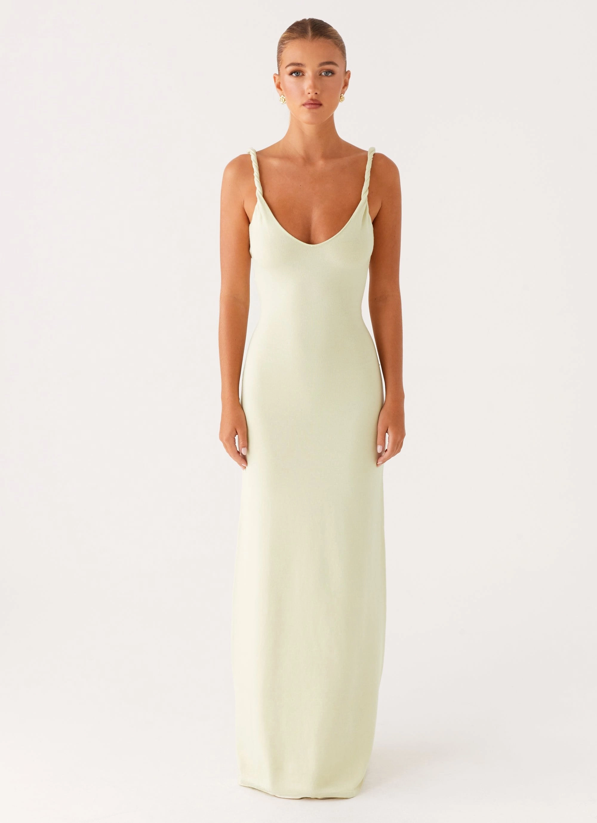 Anastasia Maxi Dress - Sage Classic sheath dress Tear-resistant