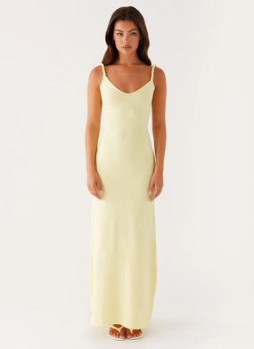 Anastasia Maxi Dress - Yellow Bold Style