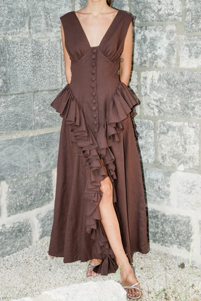 Andalouse Brown Dress Art Event