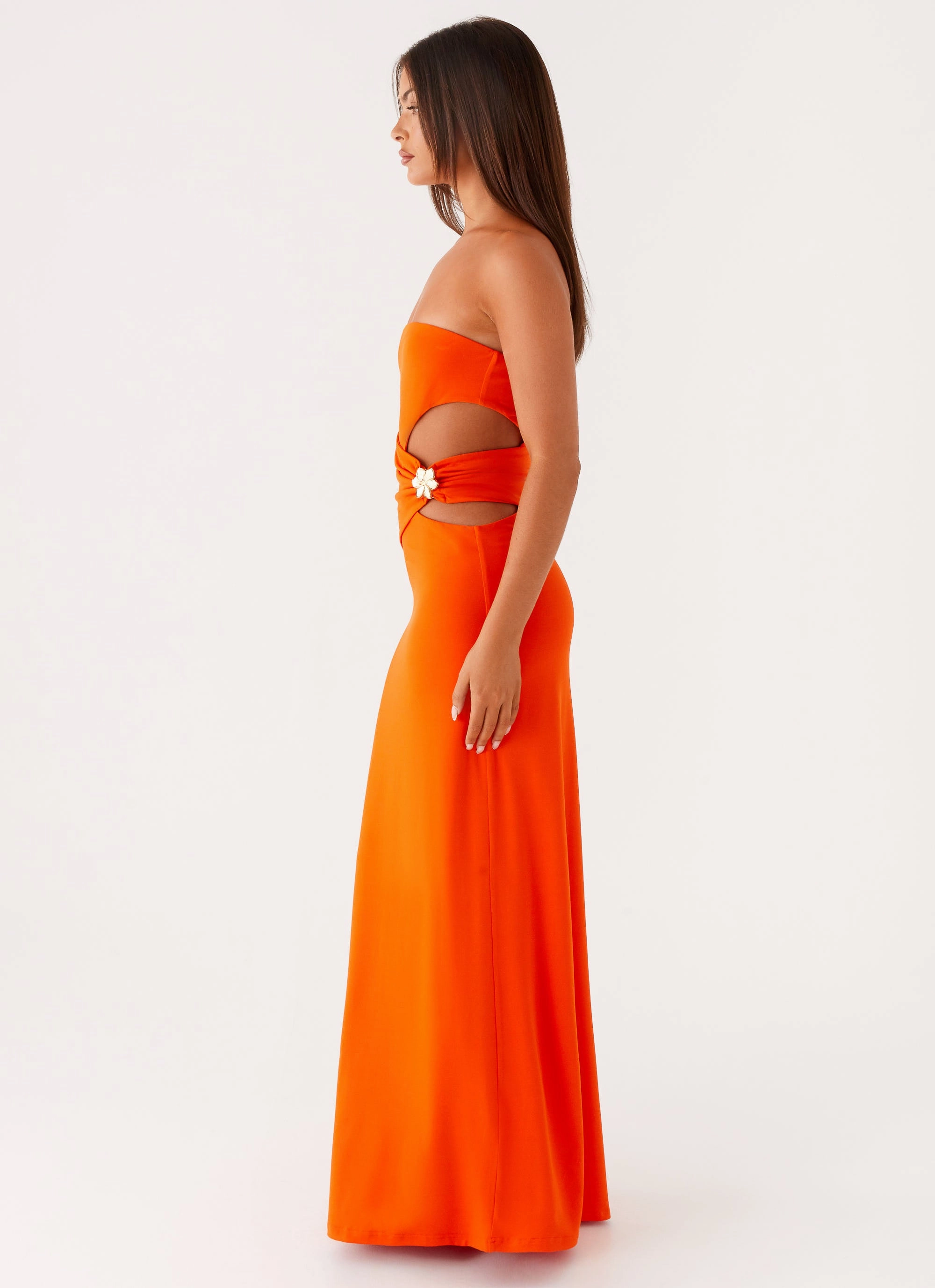 Anetta Maxi Dress - Orange Vibrant color dress Clean Touch