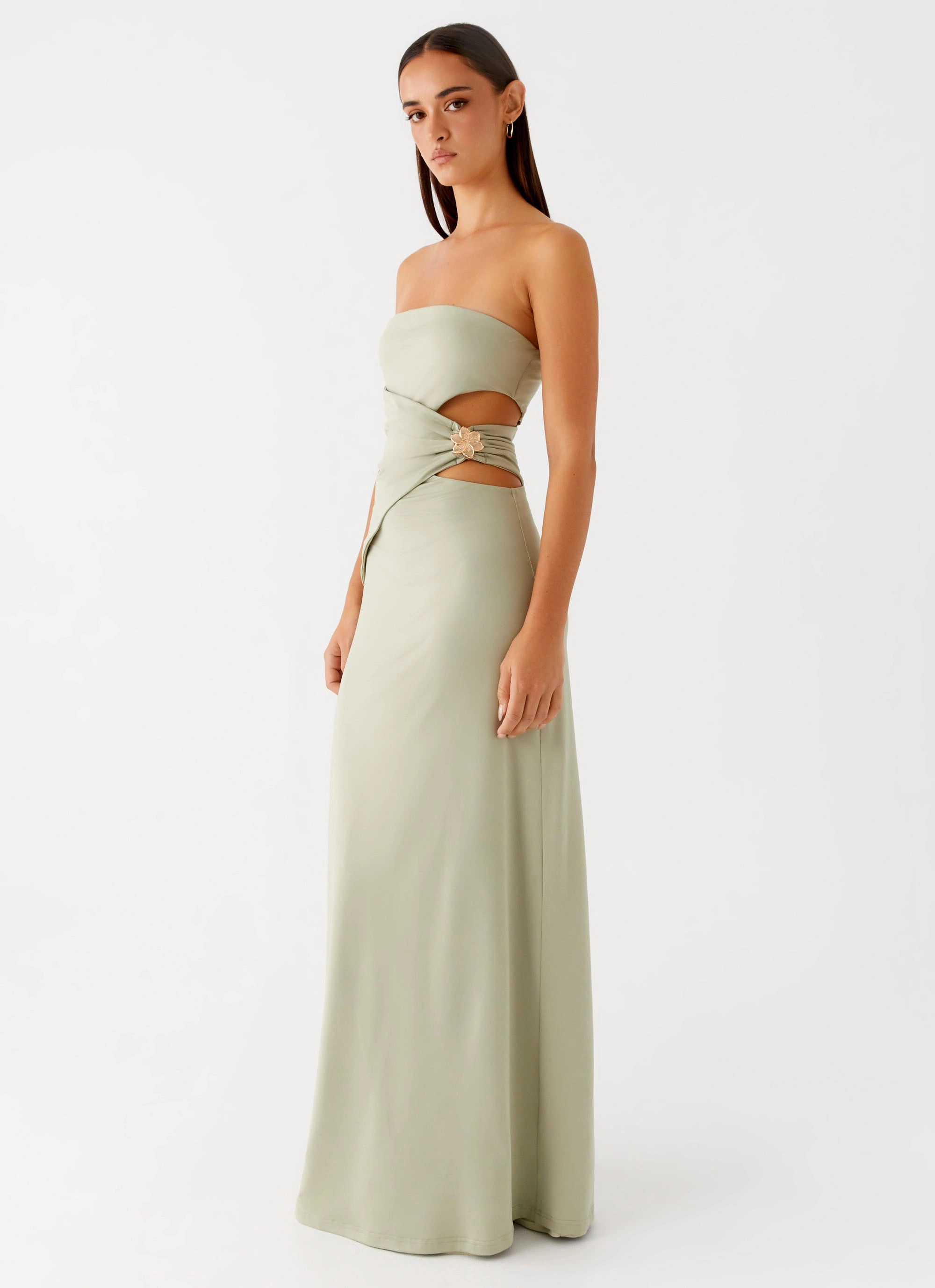 Mid layer Anetta Maxi Dress - Sage