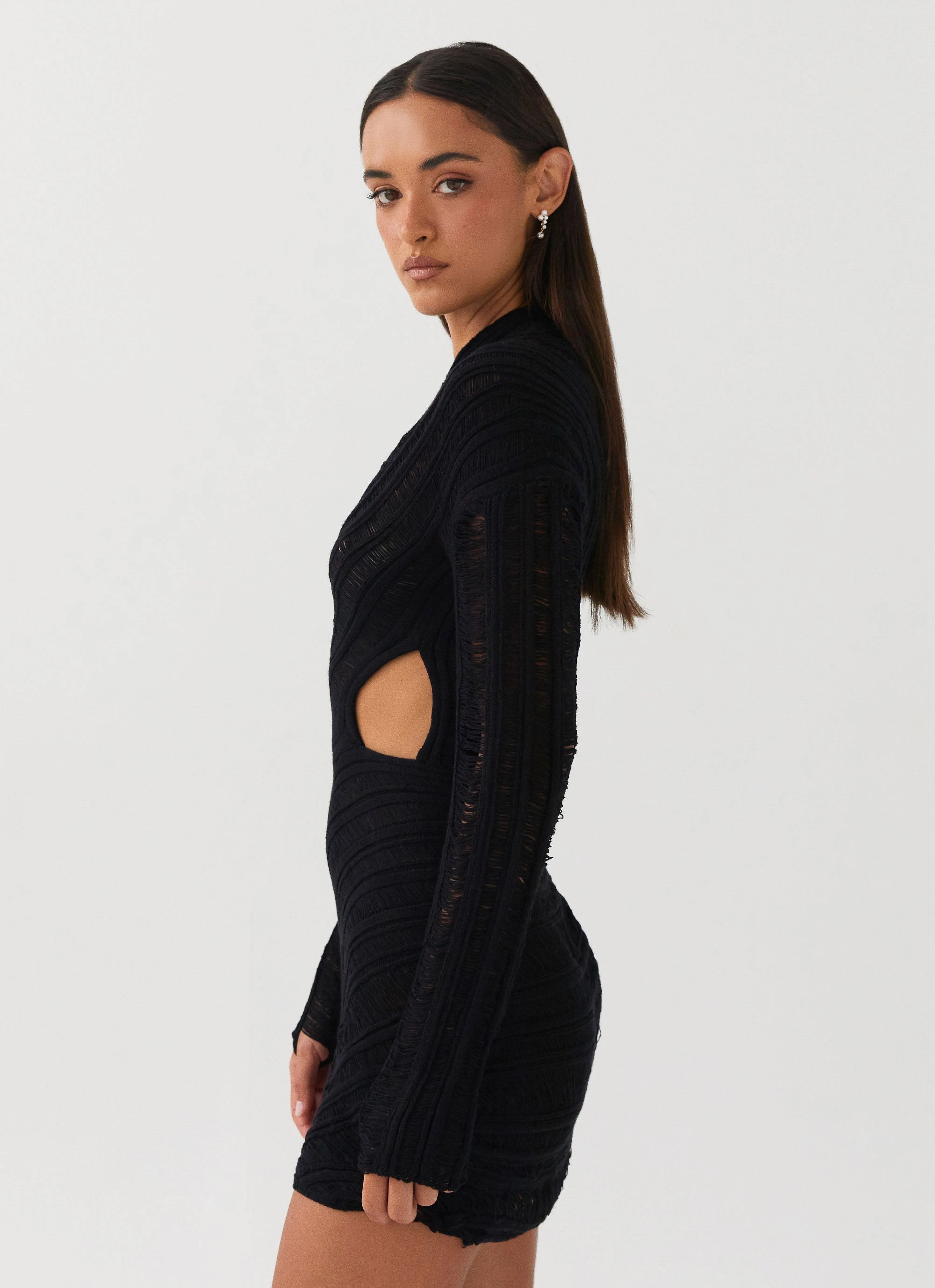 Angels Wing Dress - Black Light Aesthetic