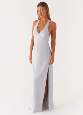 Angie Maxi Dress - Blue Pretty Glow