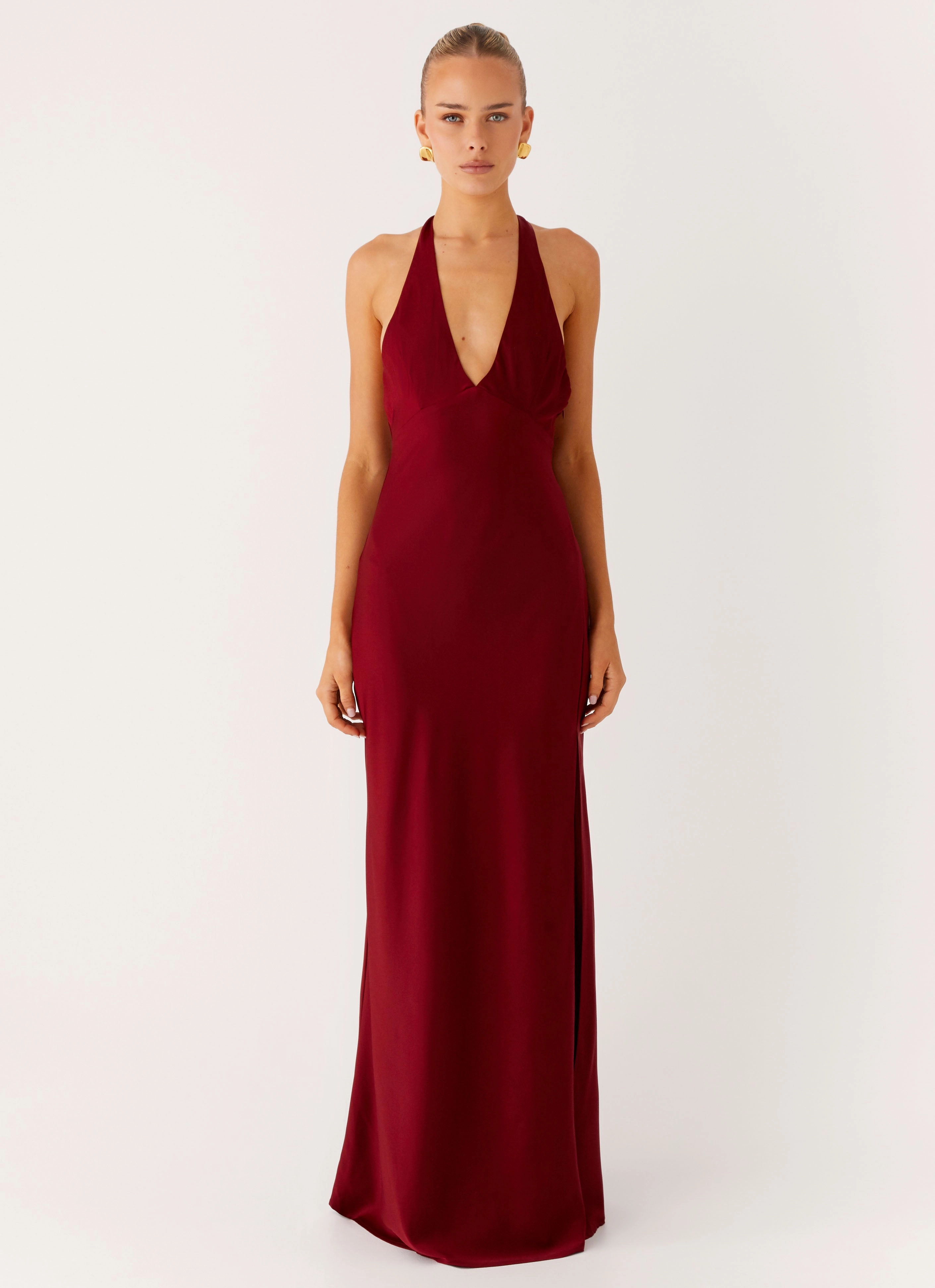 Professional Look Angie Maxi Dress - Burgundy
