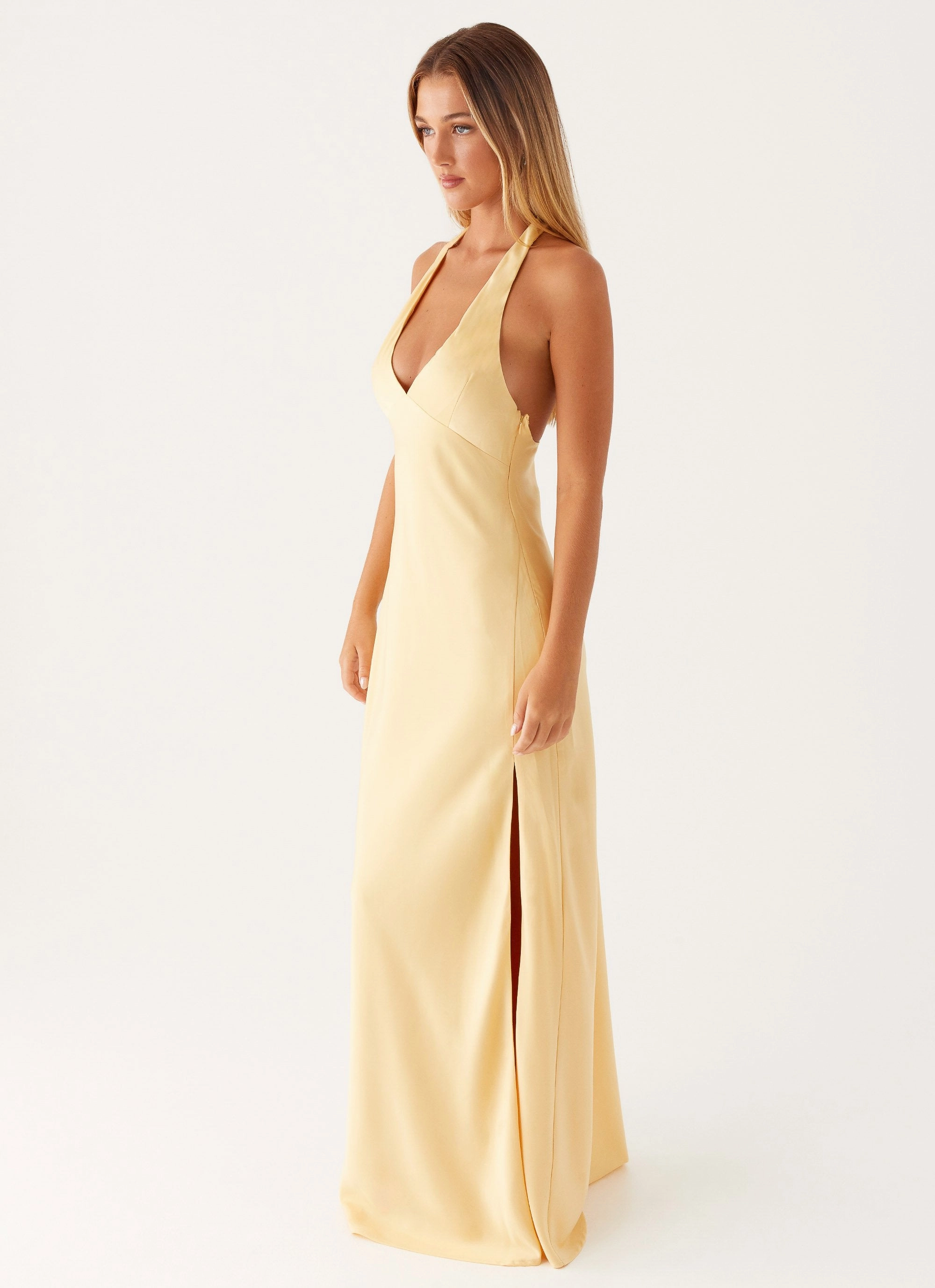 Wrinkle-Free-Finish Angie Maxi Dress - Yellow