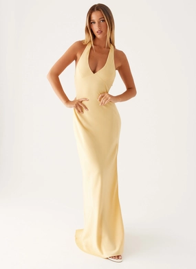 Mom Chic Bust-Enhancing Angie Maxi Dress - Yellow