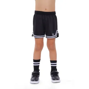 Anja Boys Black And White Basketball Shorts [WS]