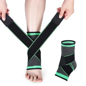Ankle Support Brace, Adjustable Compression Ankle Support, for Men Women Achilles Tendon Support and Plantar Fasciitis, Stabilize Ligaments, Eases Pain Swelling and Sprained Ankle Pain (Medium) Medium