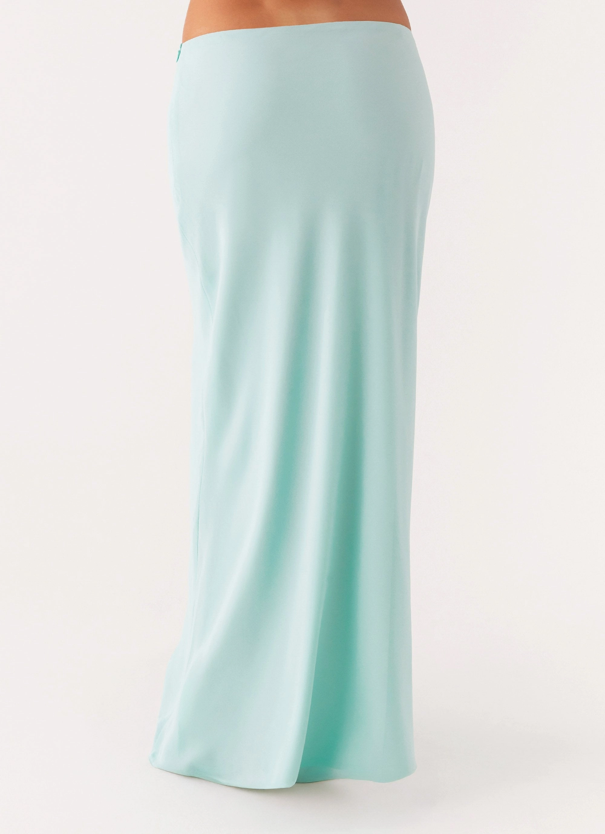 HypoallergenicFabric Another Life Chiffon Maxi Skirt - Pale Blue