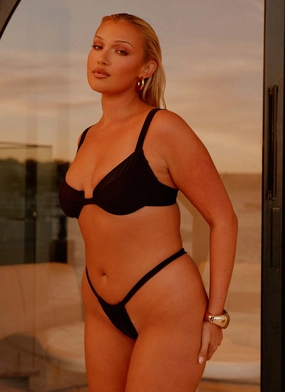 Airlie Balconette Bikini Top - Black regional