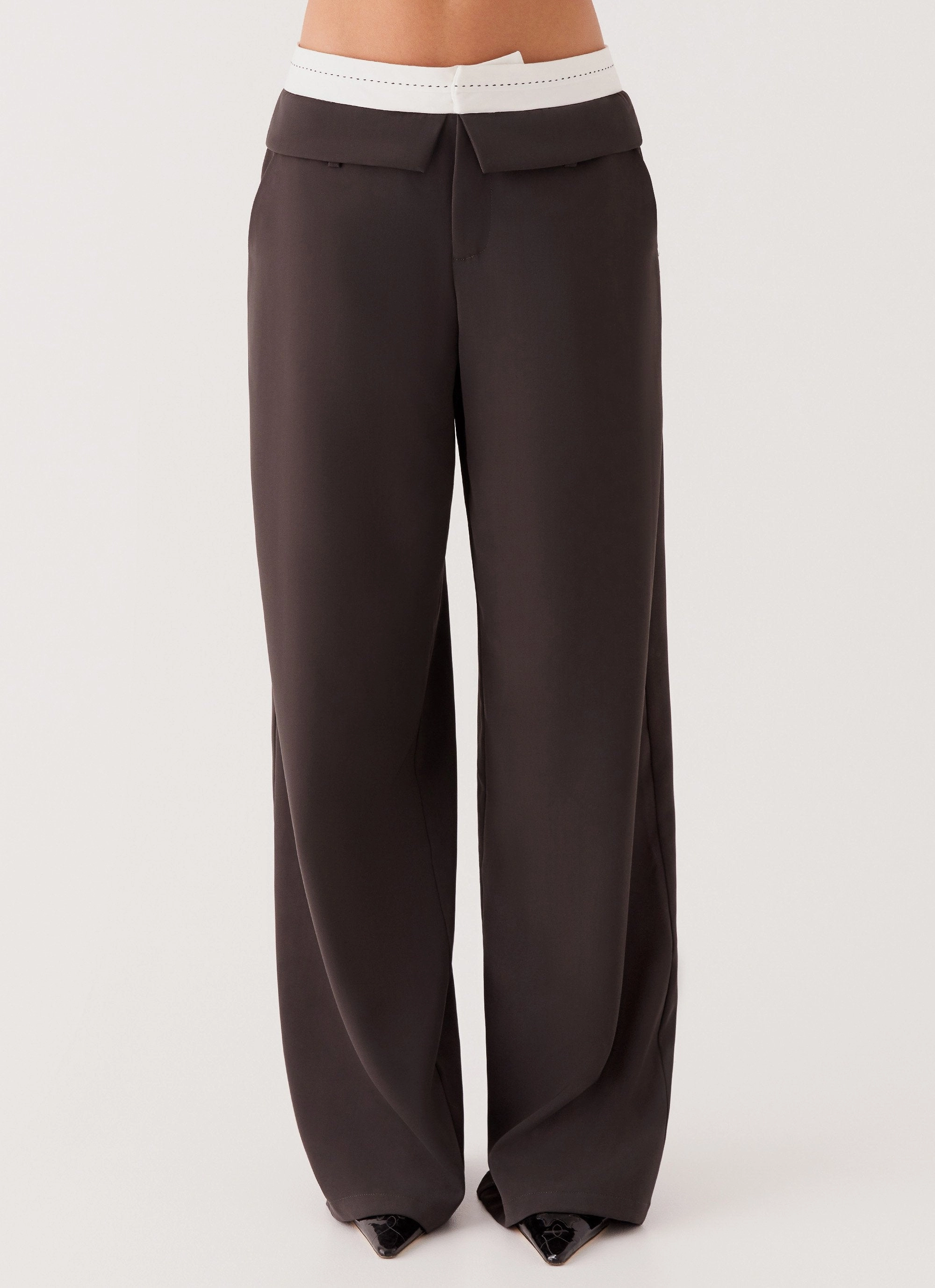 Smooth Texture Don't Kill My Vibe Pants - Black