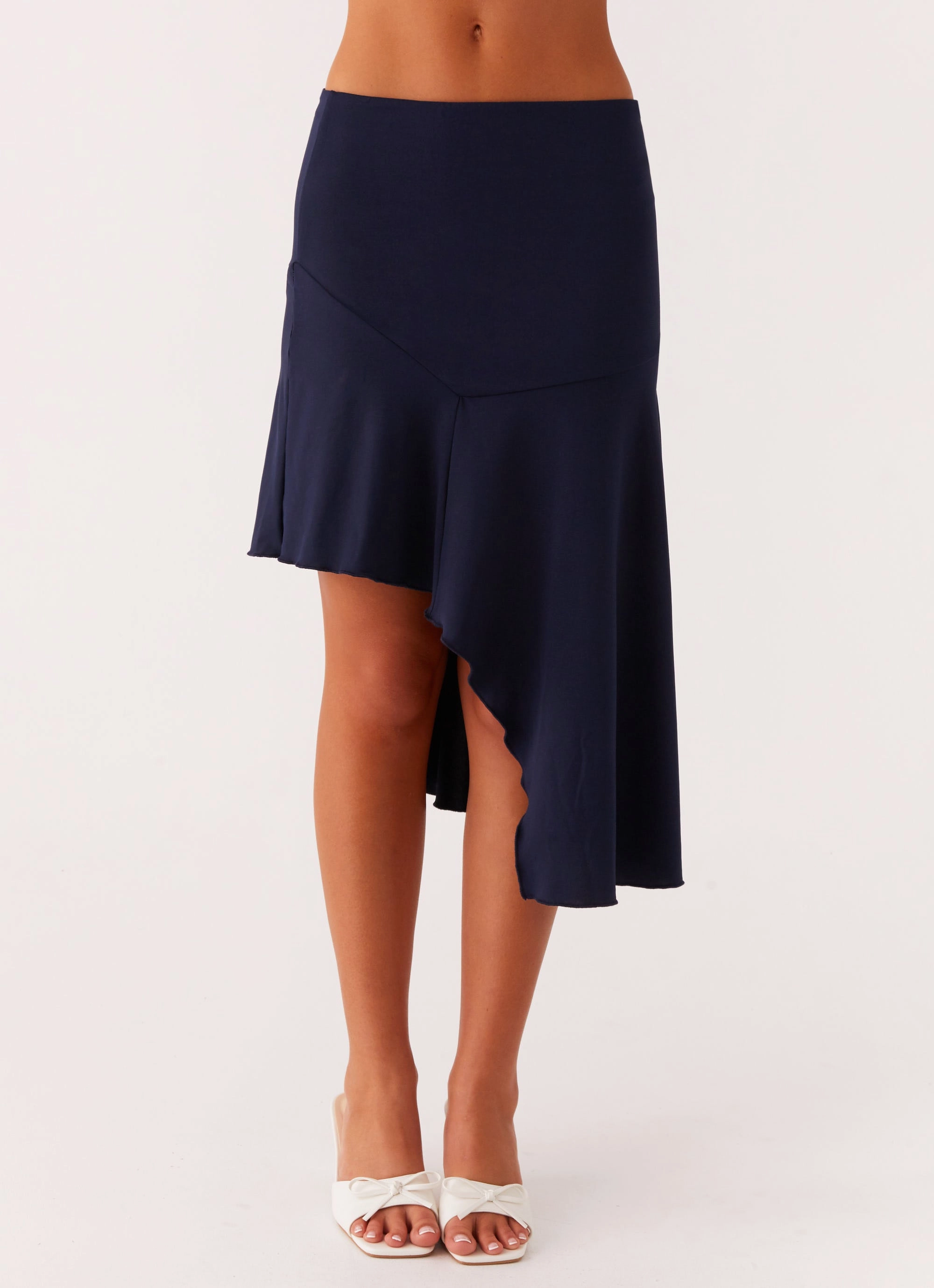 Viola Midi Skirt - Navy Chilly Layering