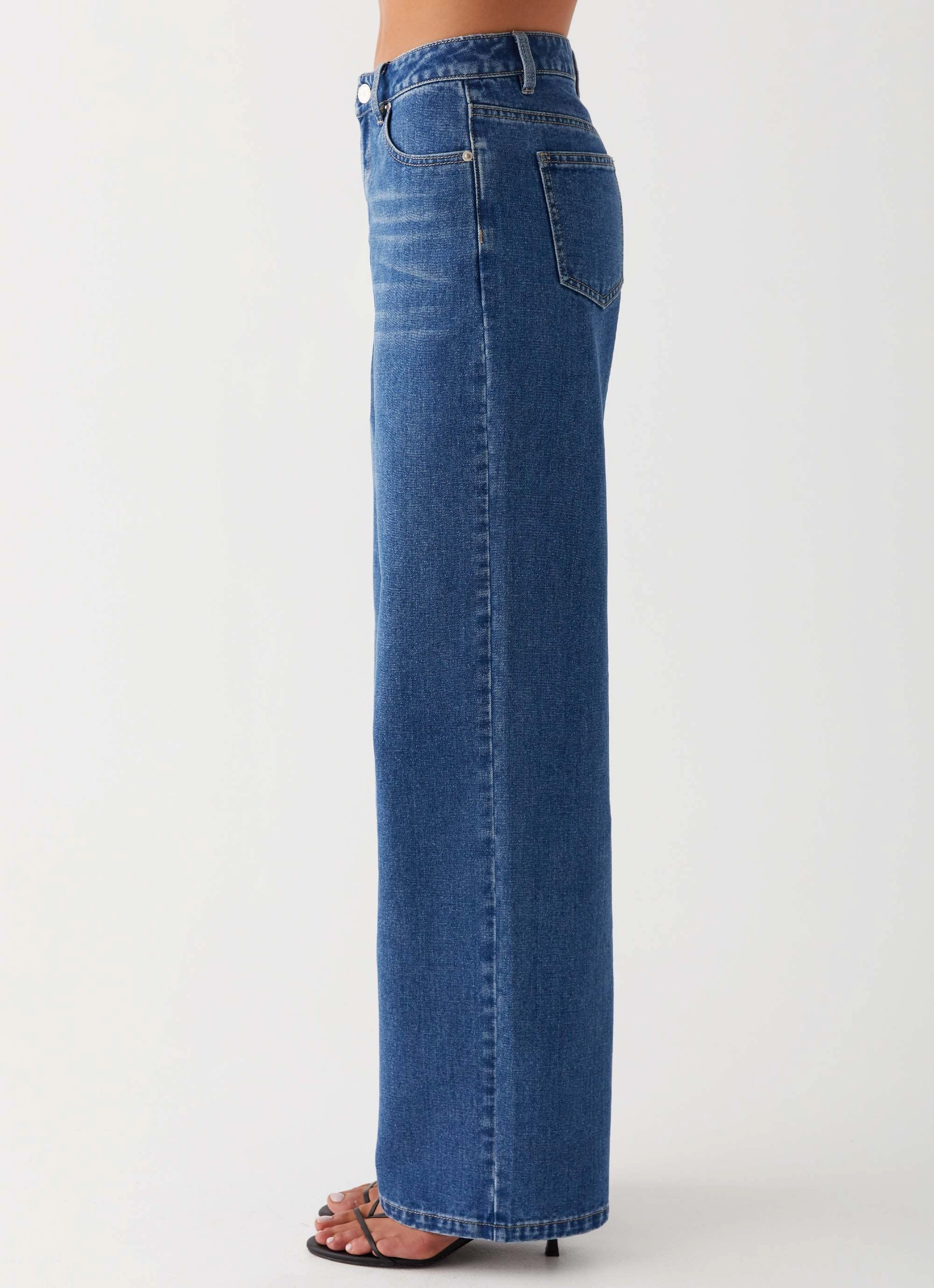 Light Wear Fit Keanna Low Rise Jeans - Indigo