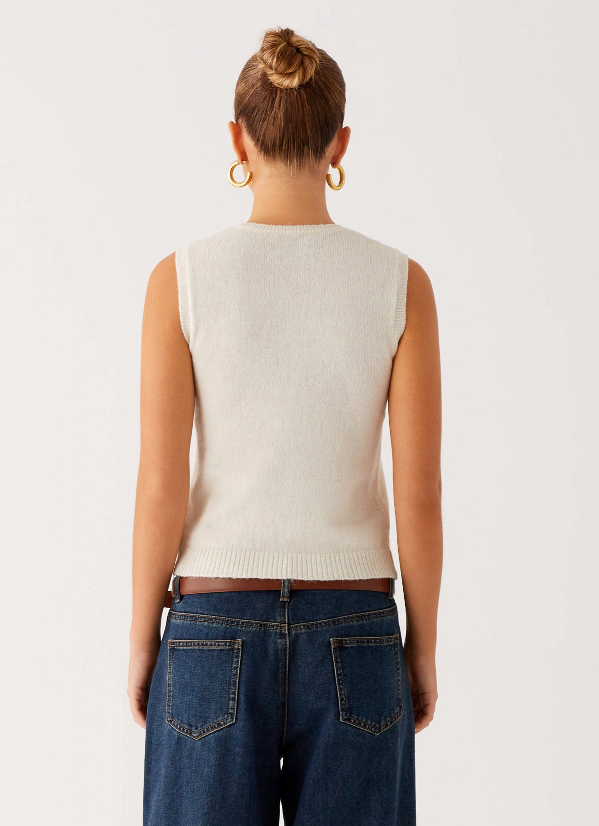 AllDay Comfort Maali Knit Top - White
