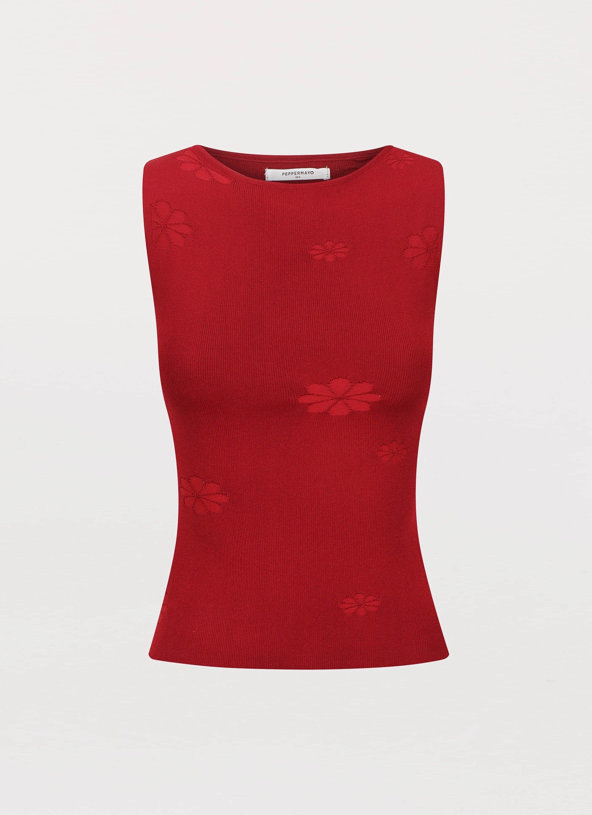 SnagResistant Fabric StretchKnit Holly Knit Tank - Rouge Red