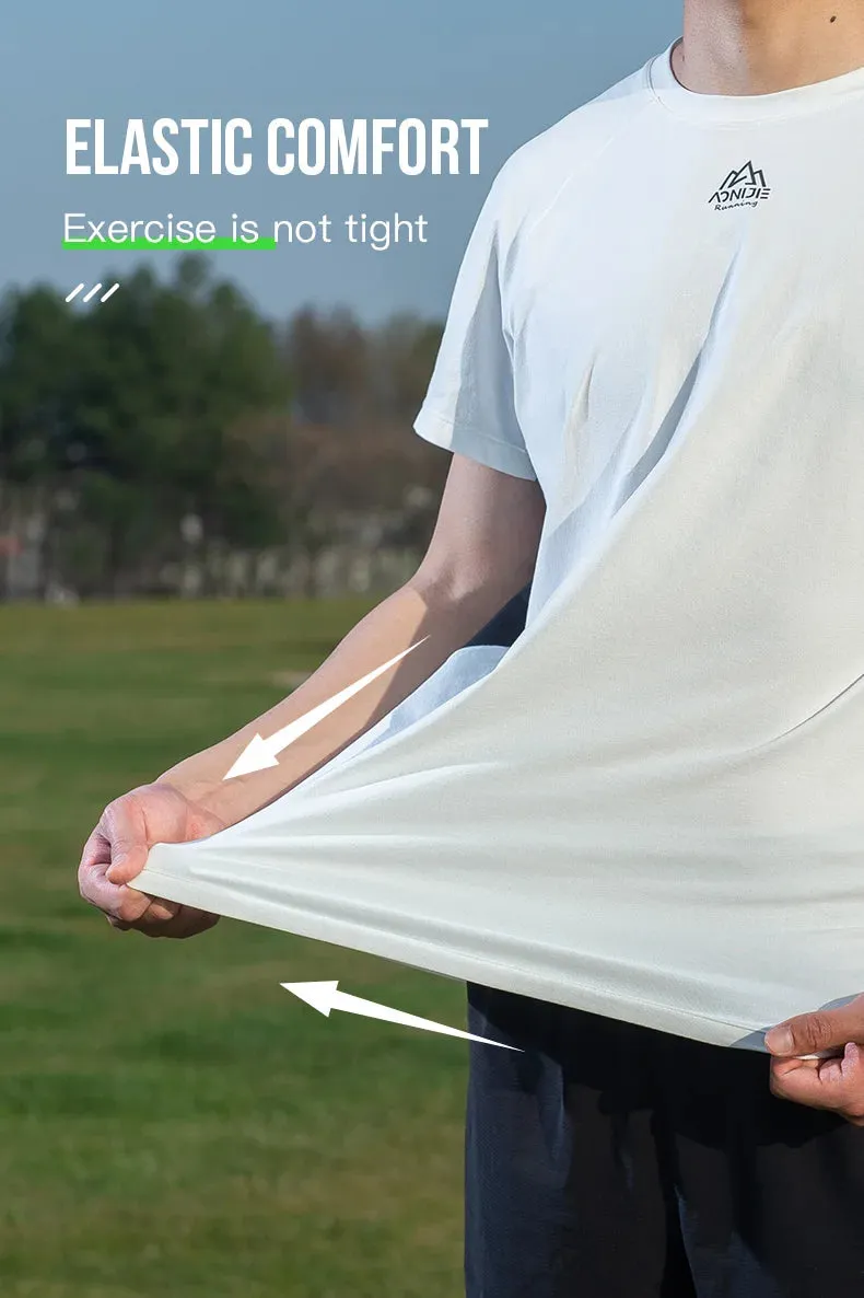 AONIJIE FM5157 Men’s Quick-Dry Running T-Shirt | Breathable Short Sleeve Gym Tee for Summer