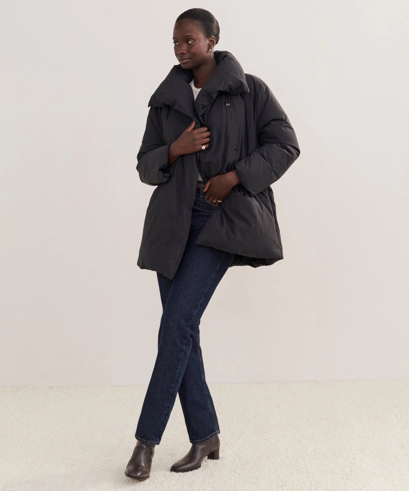 Flat Lock Stitching Apres Coat