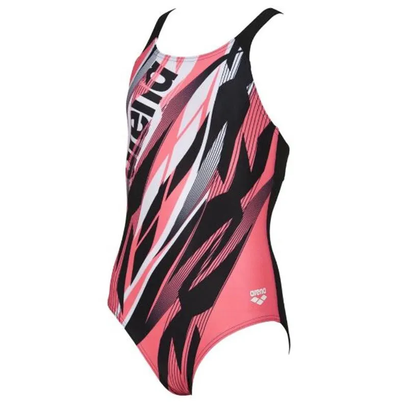Arena - Zephiro Pro Back Girls Swimsuit - Black/Pink