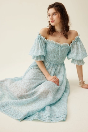 Ariana 17 | smocking fairy floral dress All Day Comfort