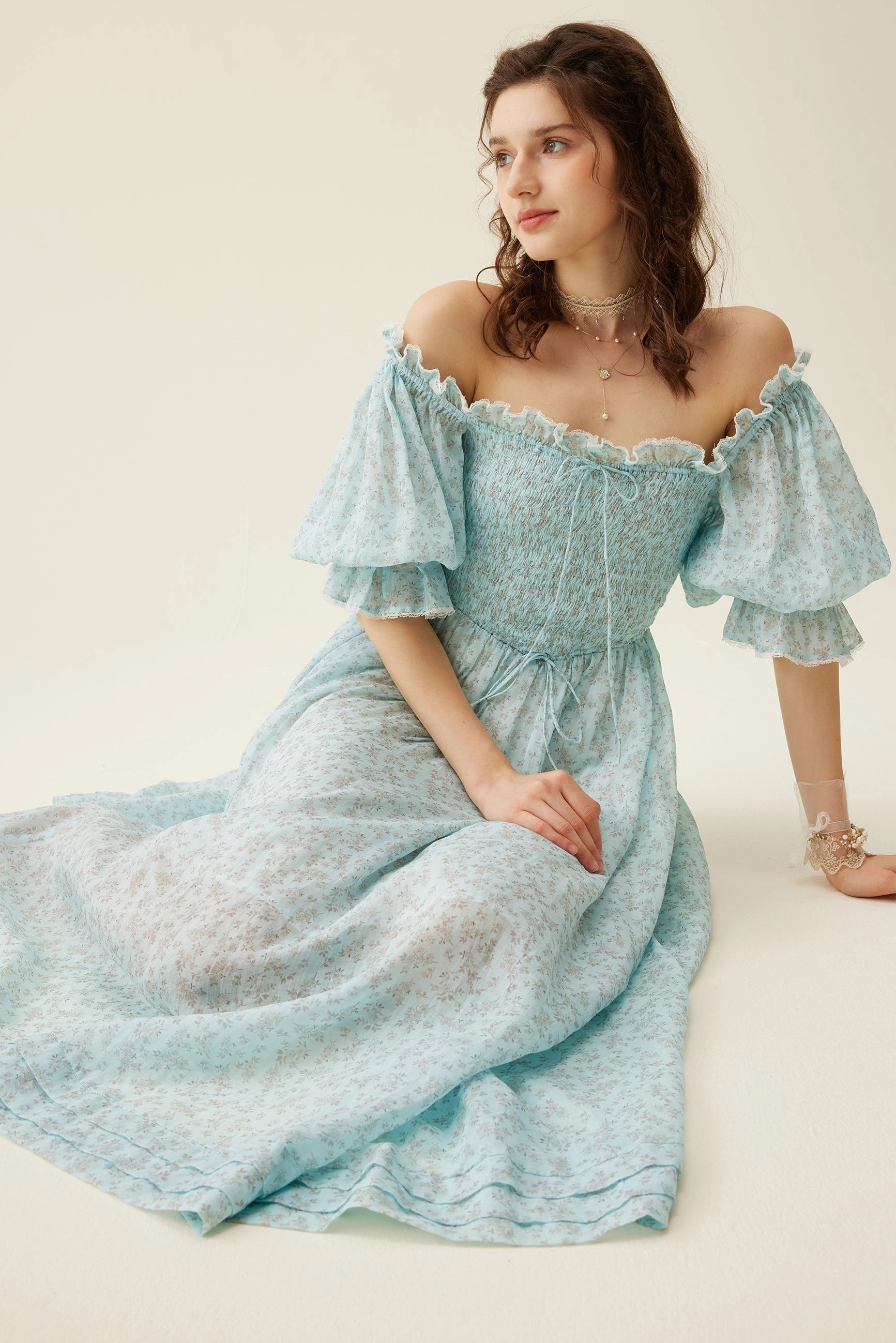 Ariana 17 | smocking fairy floral dress All Day Comfort