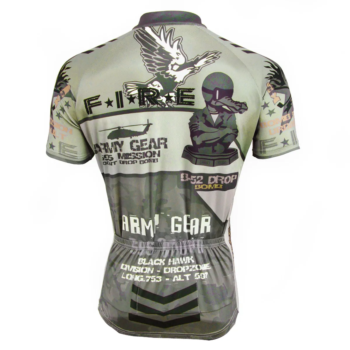 ARMY GEAR ADMIN VETERAN Men's Short-sleeve Cycling Jersey Summer NO.536