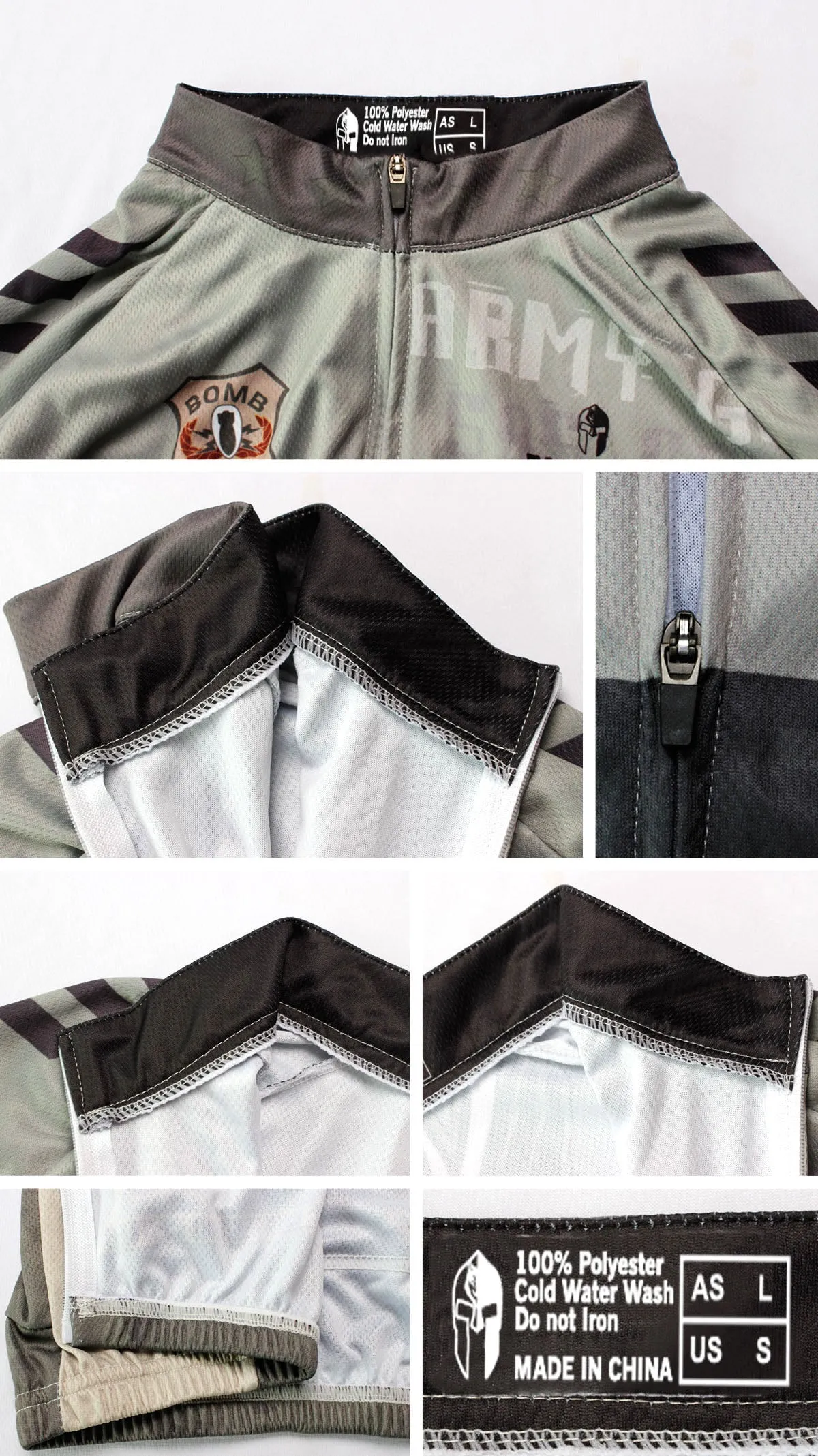 ARMY GEAR ADMIN VETERAN Men's Short-sleeve Cycling Jersey Summer NO.536