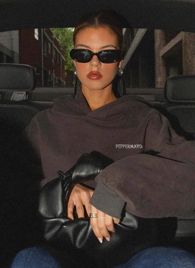 MultiPocketStyle Signature Oversized Hoodie - Charcoal