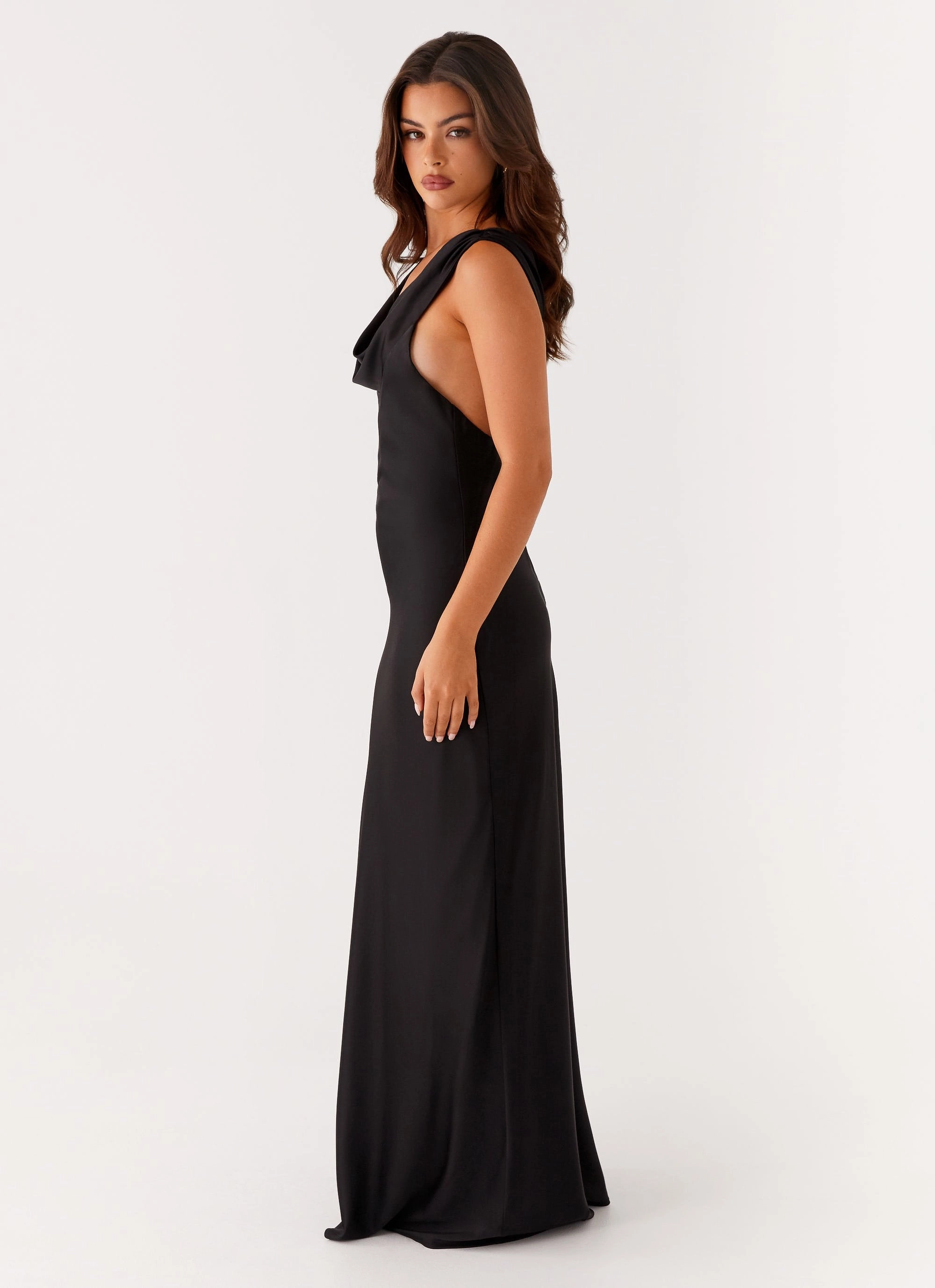 Arya Maxi Dress - Black NoiseFreeFabric