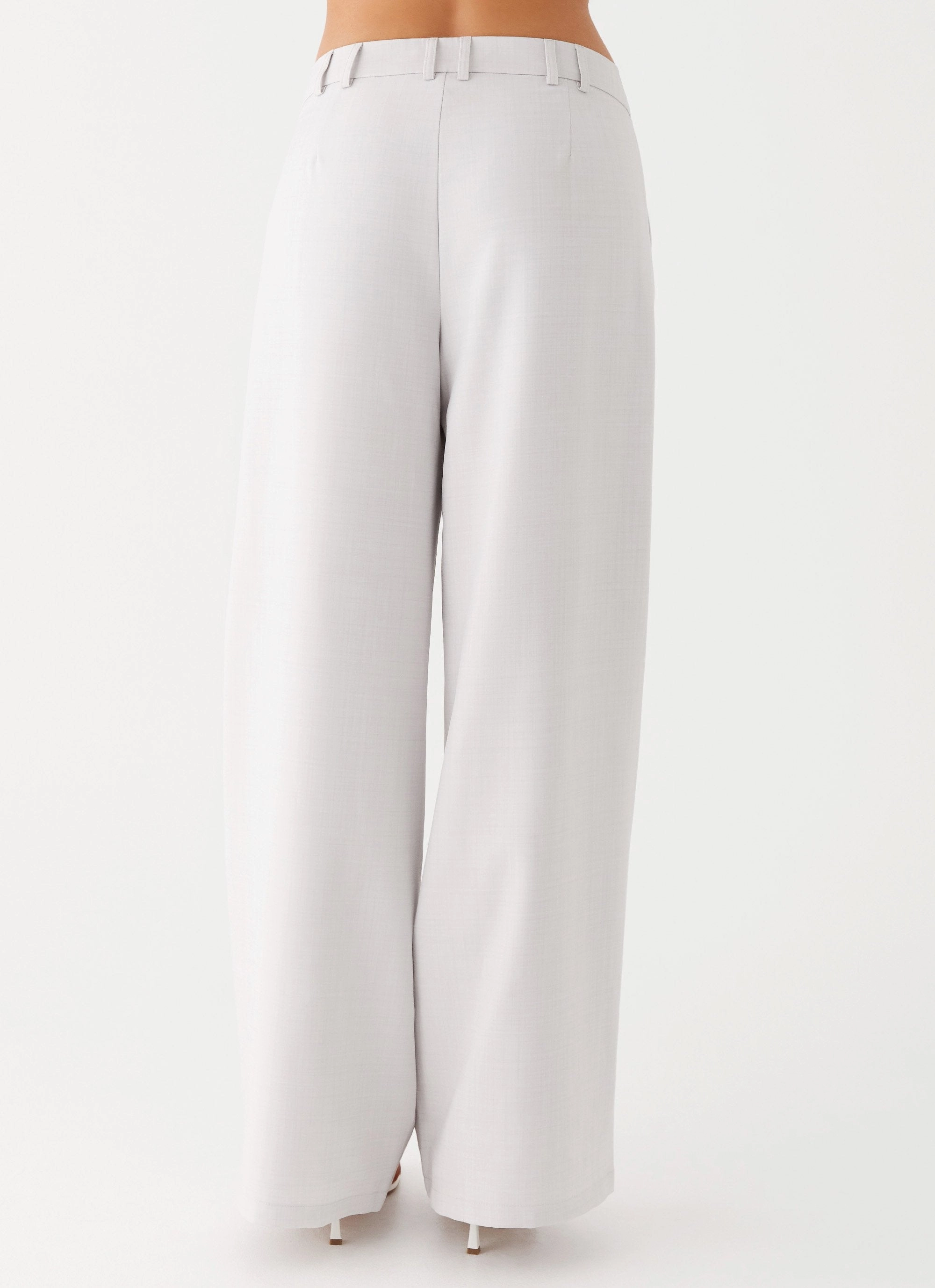 Water resistant coating Relaxed Fit Design Asha Low Rise Pants - Ivory