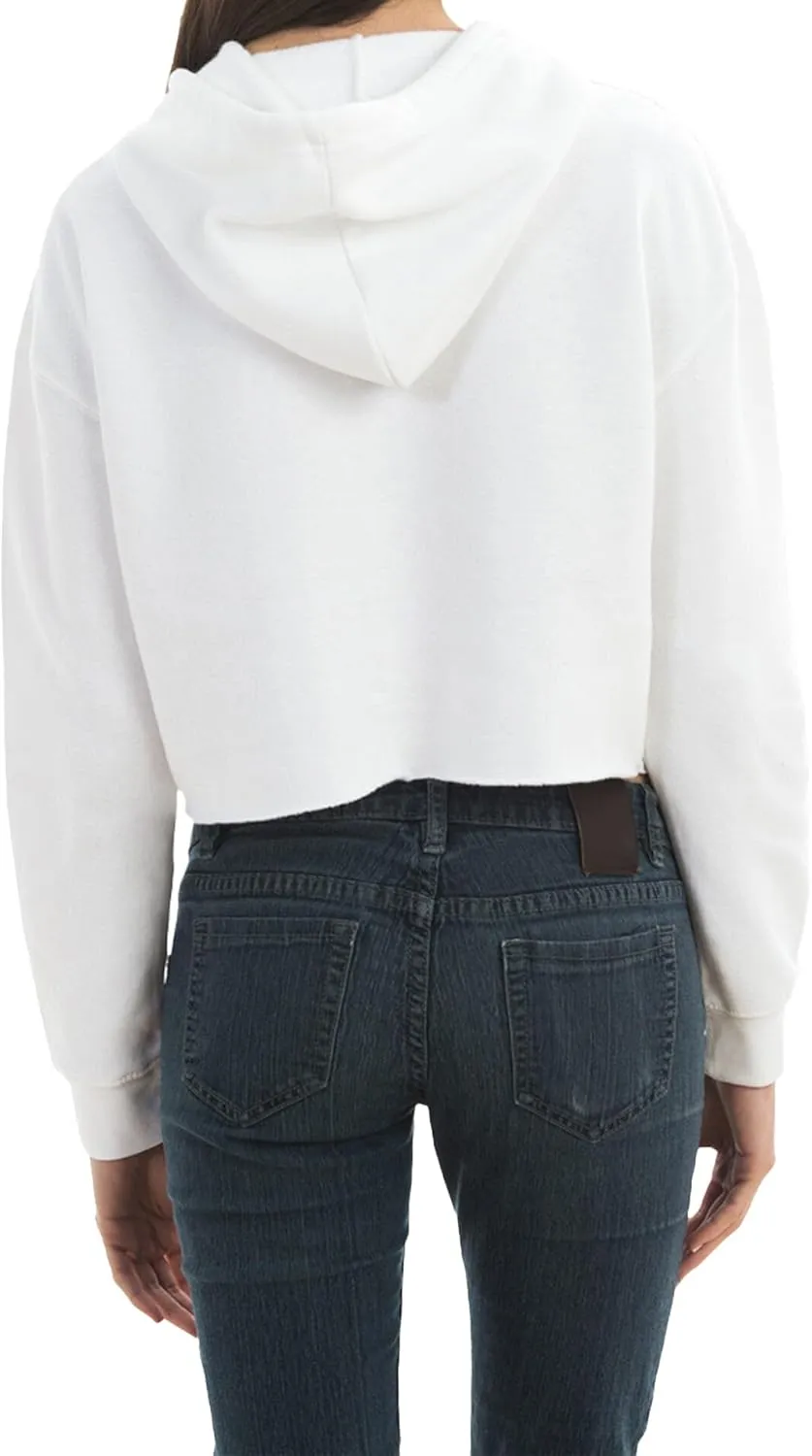Ashen Fane Women's Cropped Long Sleeve Fleece Cropped Pullover Hoodie Sweatshirt