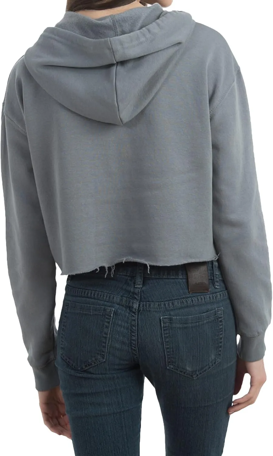 Ashen Fane Women's Cropped Long Sleeve Fleece Cropped Pullover Hoodie Sweatshirt