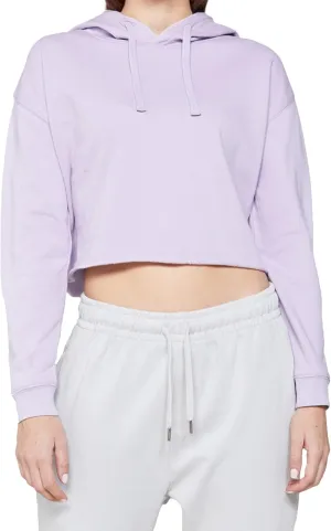 Ashen Fane Women's Cropped Long Sleeve Fleece Cropped Pullover Hoodie Sweatshirt