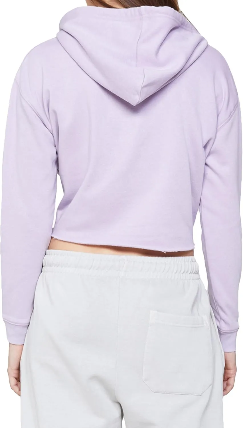 Ashen Fane Women's Cropped Long Sleeve Fleece Cropped Pullover Hoodie Sweatshirt