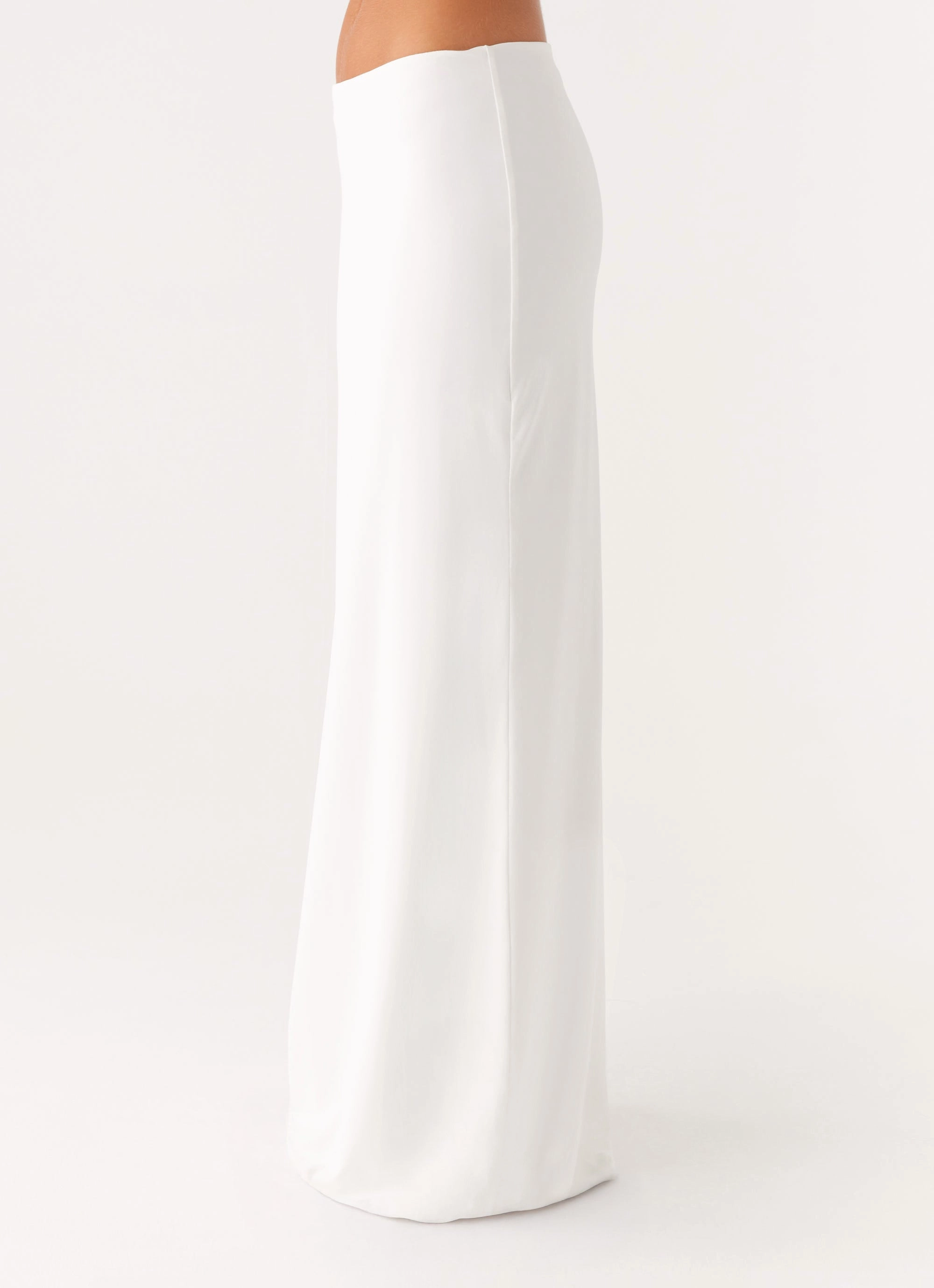 Anti Pilling Treatment Daily Wear Ashi Maxi Skirt - White