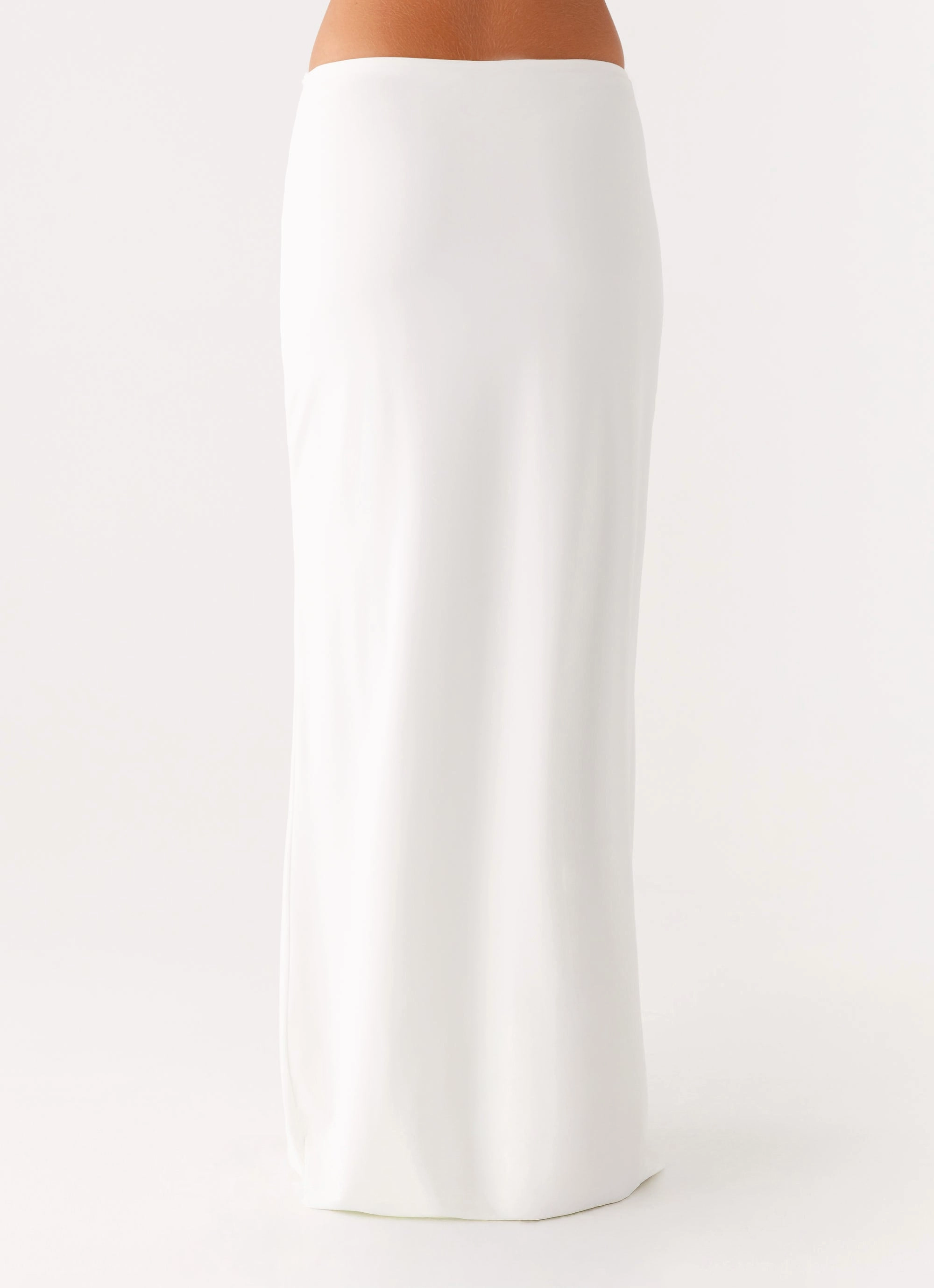 Ashi Maxi Skirt - White High Durability Thread Utility pocket