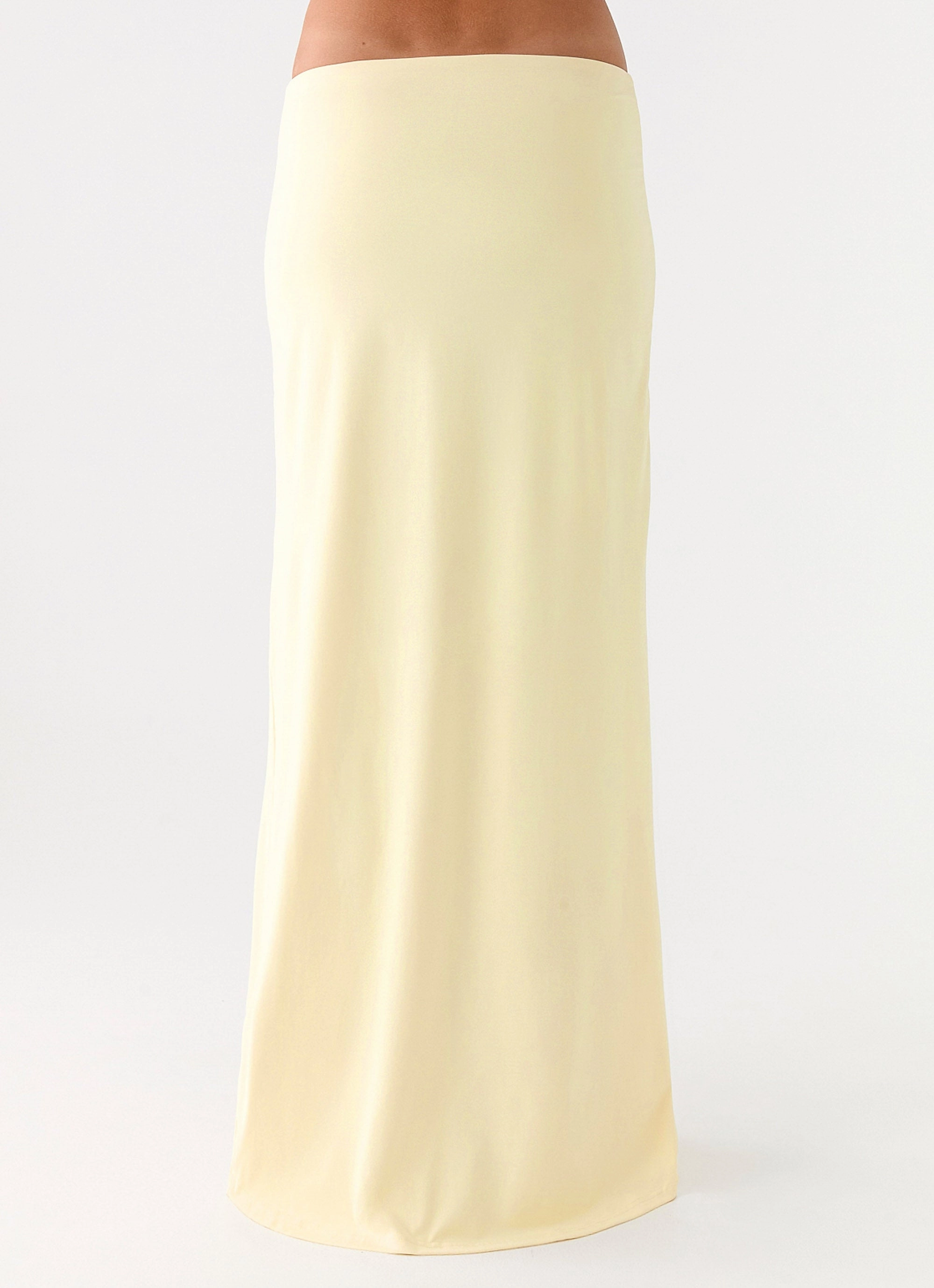 Perfect Comfort Fit Ultra Soft Inner Layer Ashi Maxi Skirt - Yellow