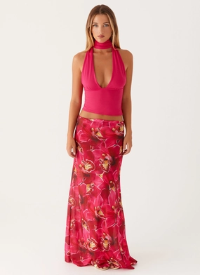 BreathableFabric Ashley Maxi Skirt - Orchid Pink