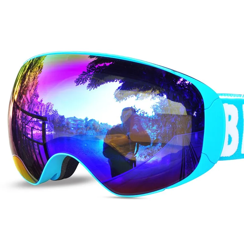 Ashore Shop GOG-3100 Double layers UV400 anti-fog polarized ski goggles for men women big ski mask glasses for skiing helmet snow snowboard