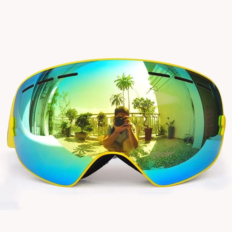 Ashore Shop GOG-3100 Double layers UV400 anti-fog polarized ski goggles for men women big ski mask glasses for skiing helmet snow snowboard