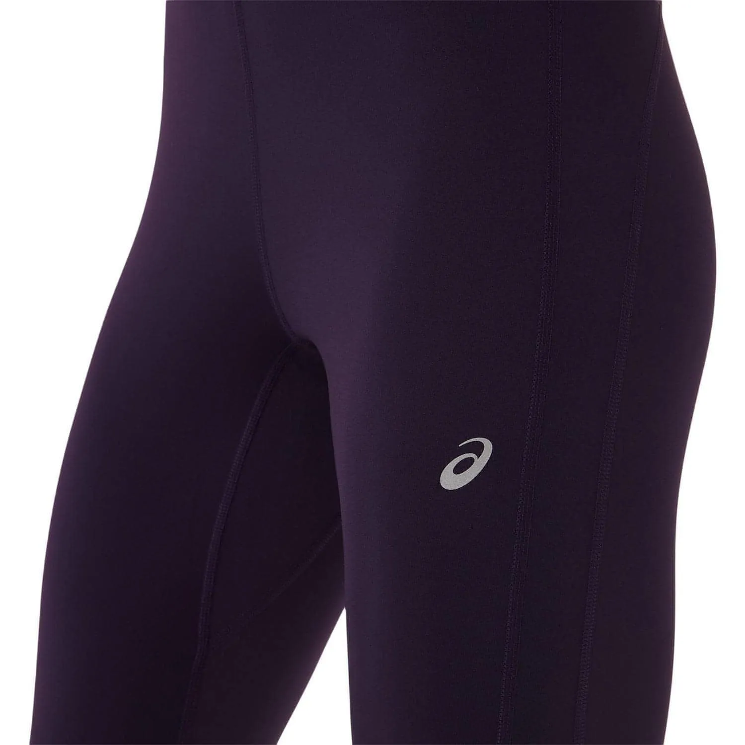 Asics Lite-Show Womens Long Running Tights - Purple