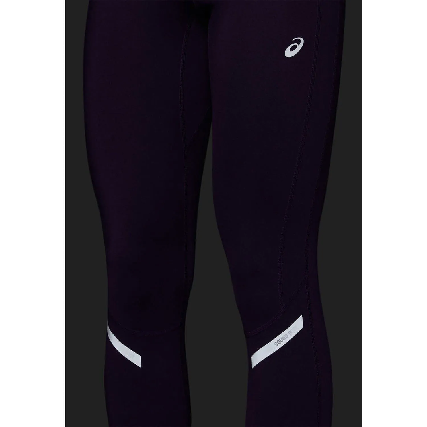 Asics Lite-Show Womens Long Running Tights - Purple