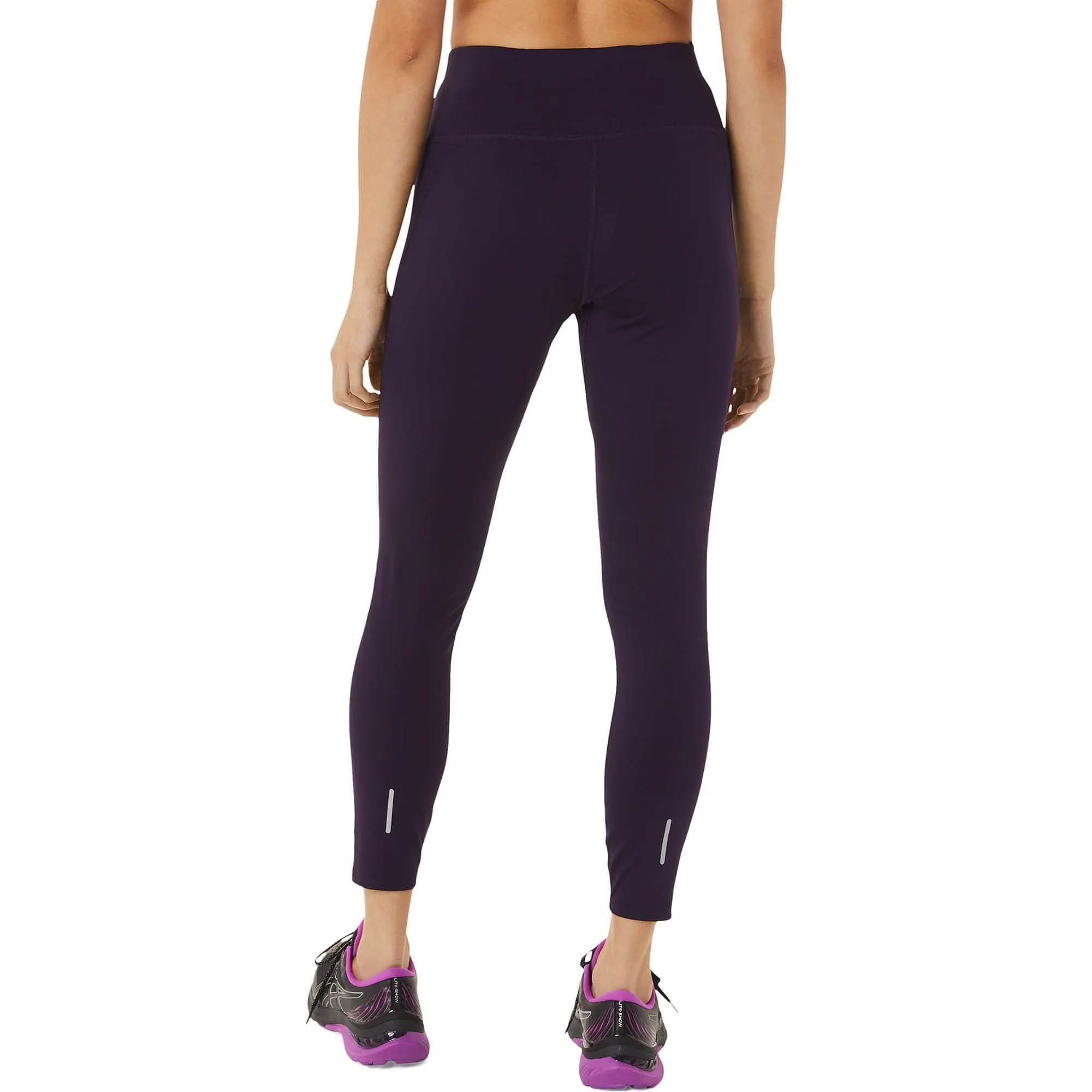 Asics Lite-Show Womens Long Running Tights - Purple