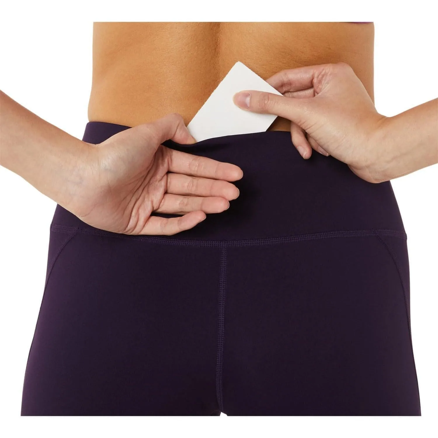 Asics Lite-Show Womens Long Running Tights - Purple