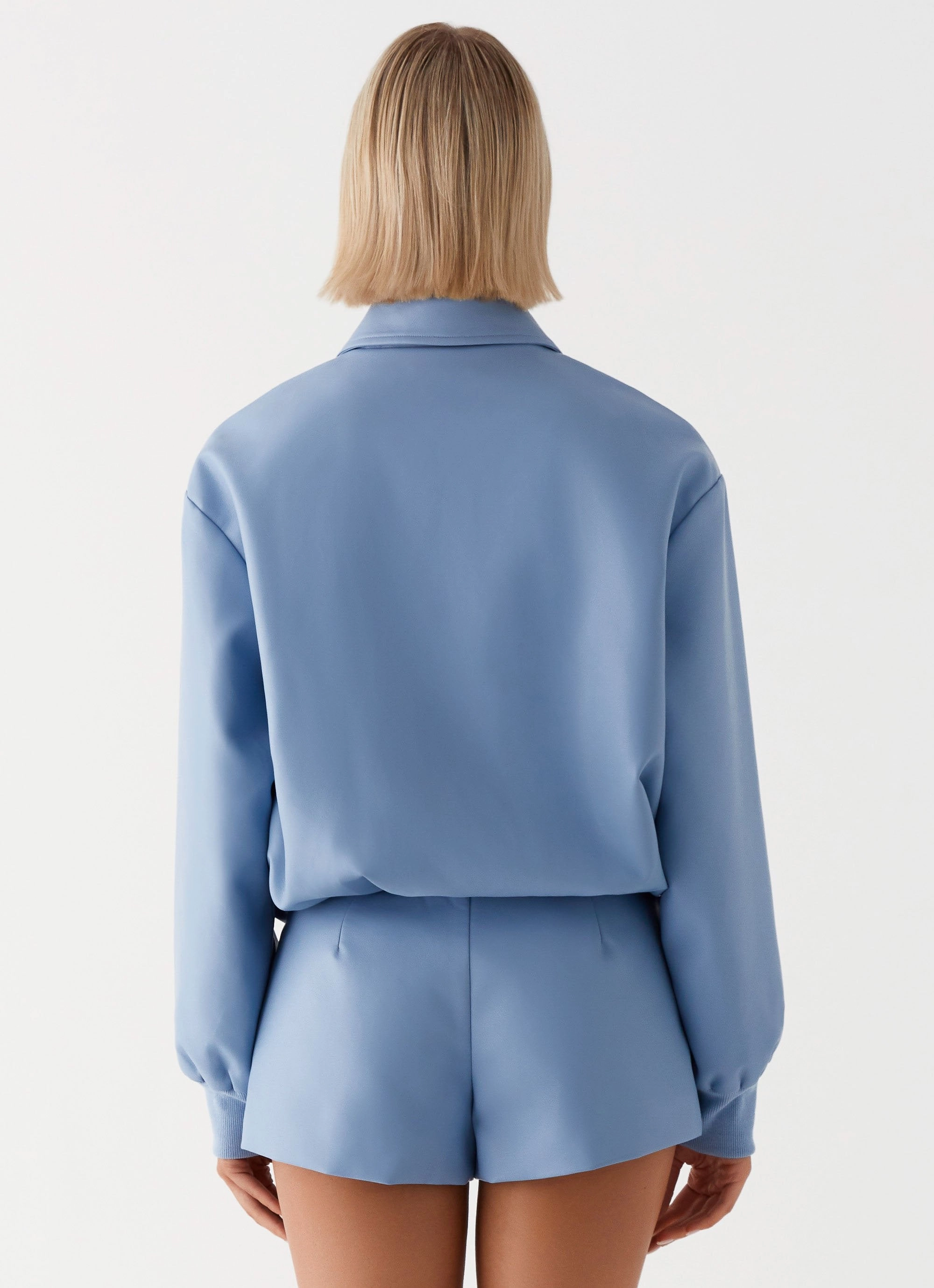 Aspen Oversized Bomber Jacket - Blue RipResistant Reinforcement