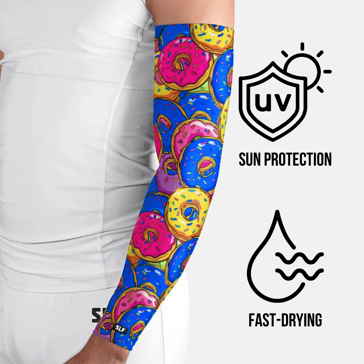 Assorted Donuts UV Arm Sleeves (pair)
