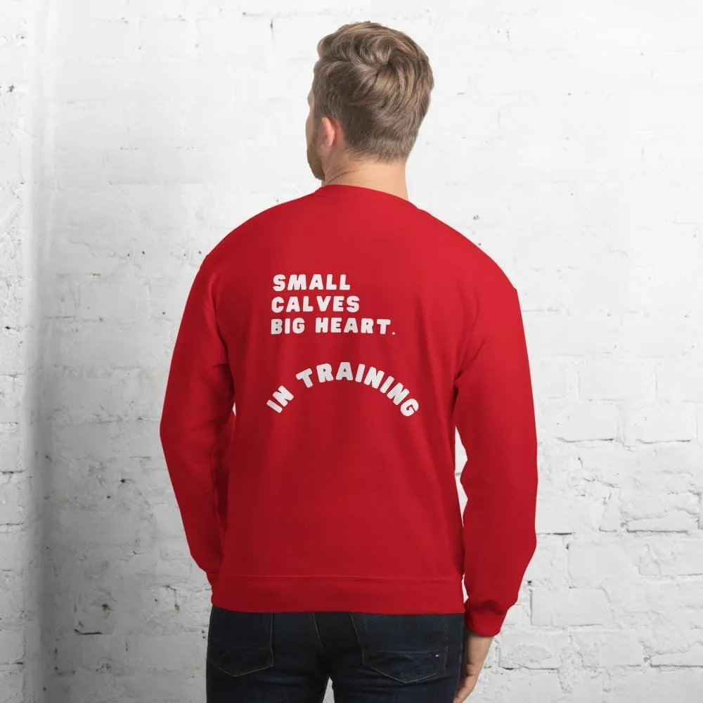 Athletic & Rich IN TRAINING Gym Sweatshirt for Men Unisex workout Long Sleeve Sweatshirt Athletic Streetwear White Font