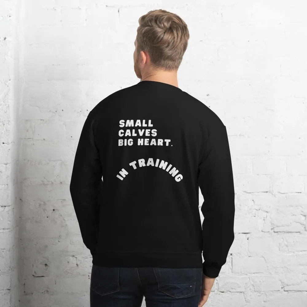 Athletic & Rich IN TRAINING Gym Sweatshirt for Men Unisex workout Long Sleeve Sweatshirt Athletic Streetwear White Font